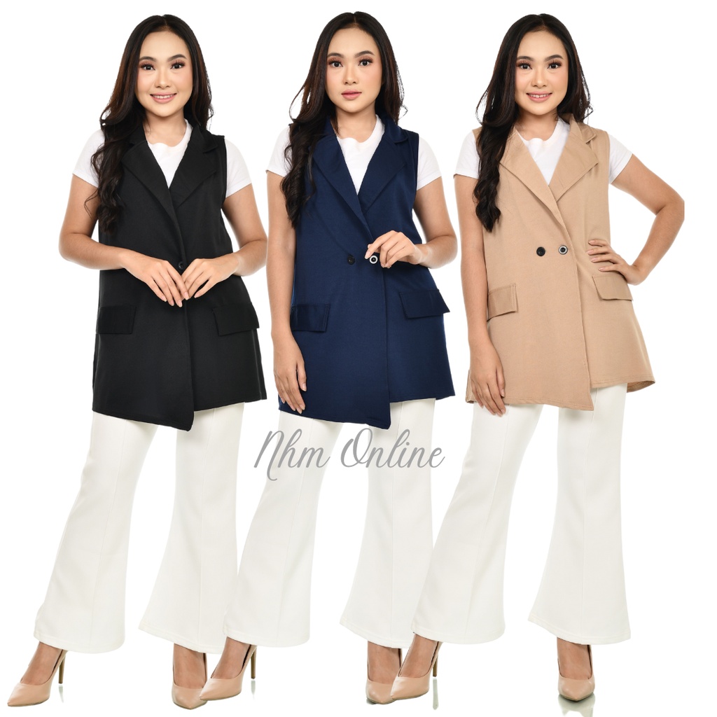 Nhm Rompi Tanpa Lengan Outer Cardigan Intan