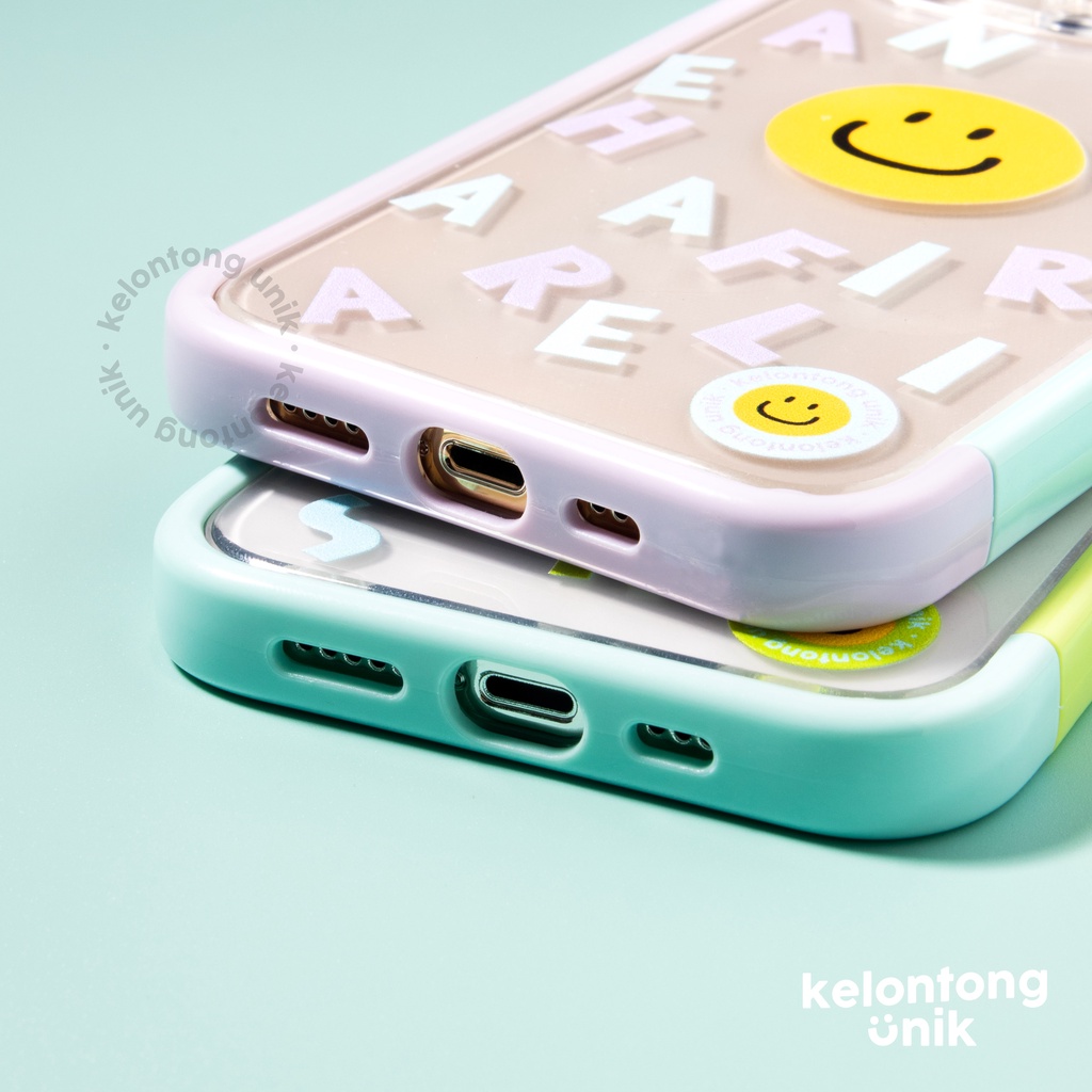 (Seri 2) LANGSUNG KIRIM TANPA PO | For iPhone - SCRIBBLES Bumper Puzzle Case - Premium Case Custom Nama