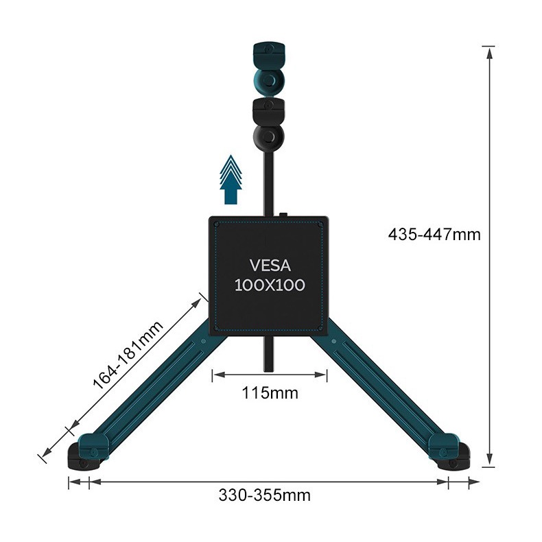 Bracket Monitor Jepit Vesa Extended Adapator Universal Extender