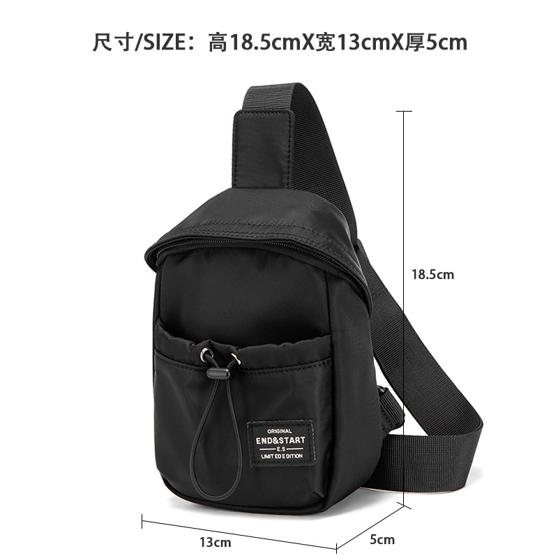 Tas Selempang Pria Wanita Weist Bag Crossbody Outdoor END &amp; START TS 03 ✅COD