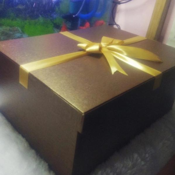 

kotak kado besar/gift box/30x19x10cm/brown diamont