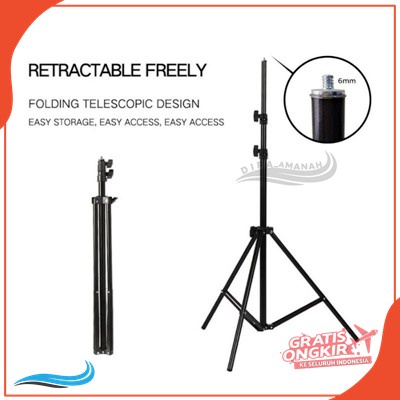 TRIPOD BESI PANJANG bahan besi kuat tripod 3113 untuk kamera atau dudukan hp free clip u