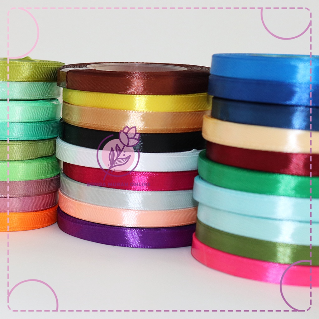 

Pita Satin 3/8inchi (1 cm) Per Roll