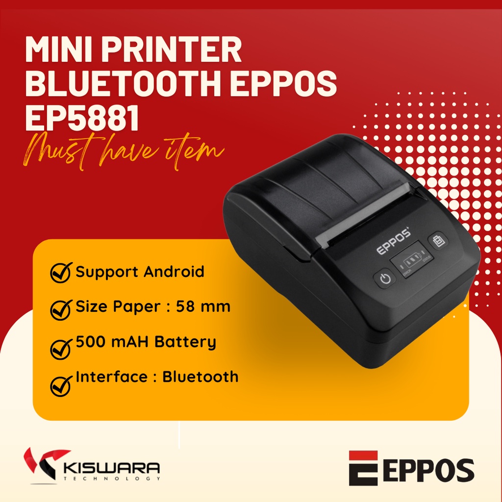 Mini Printer Bluetooth EPPOS EP5881