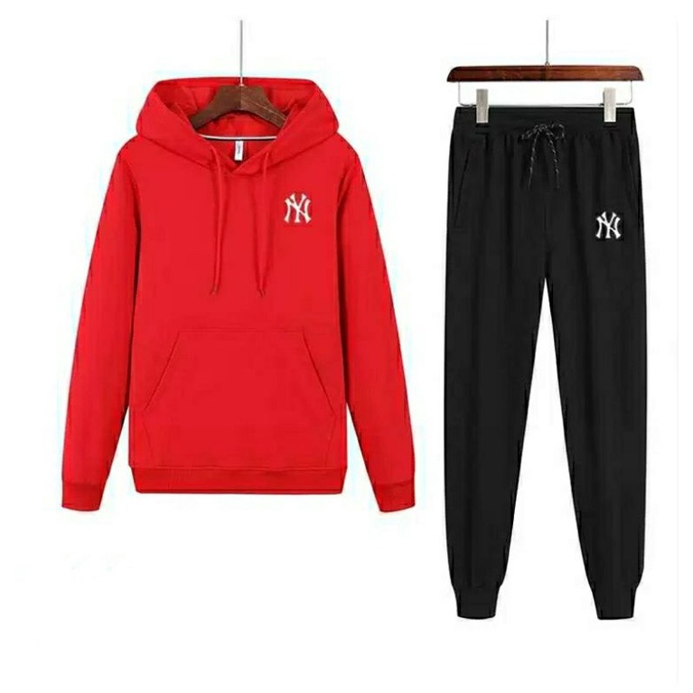 STELAN ( NYNY ) STELAN PRIA DEWASA 1 SET SWEATER HODDIE + CELANA PANJANG JOGGER MODEL TERBARU