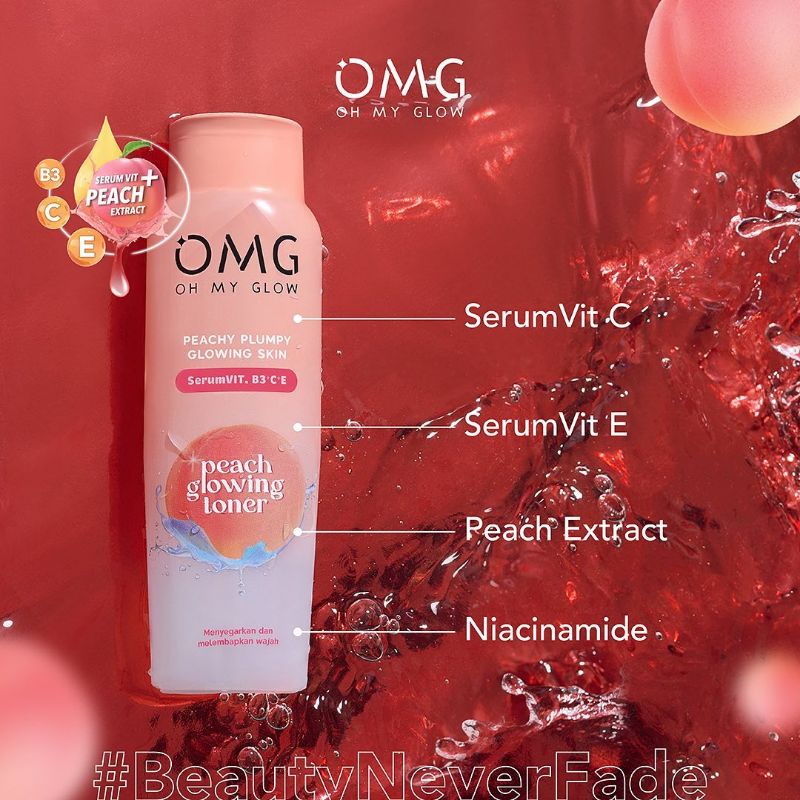 OMG OH MY GLOW Skincare Series Paket Hemat (Face Wash | Toner | Serum | Moisturizer)