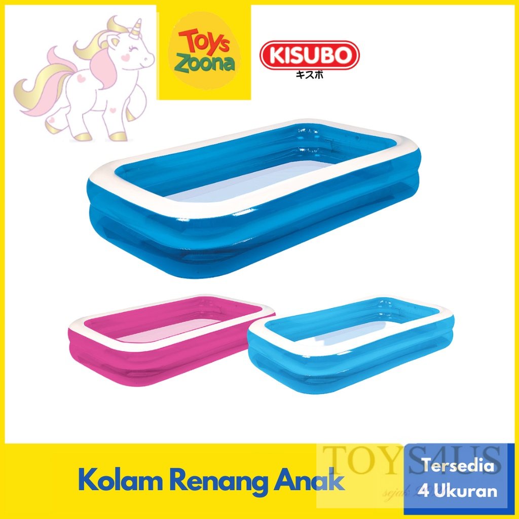 Toys4Us - ToysZoona Kolam Renang Anak Murah Mandi Bola Inflatable Kids Family Pool KISUBO (Japan Qua