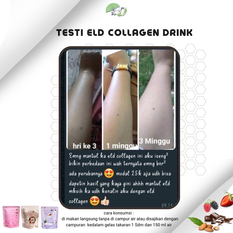 ELD COLLAGEN COKLAT ALMOND 55 Gr || MENCERAHKAN || MENAIKAN BB