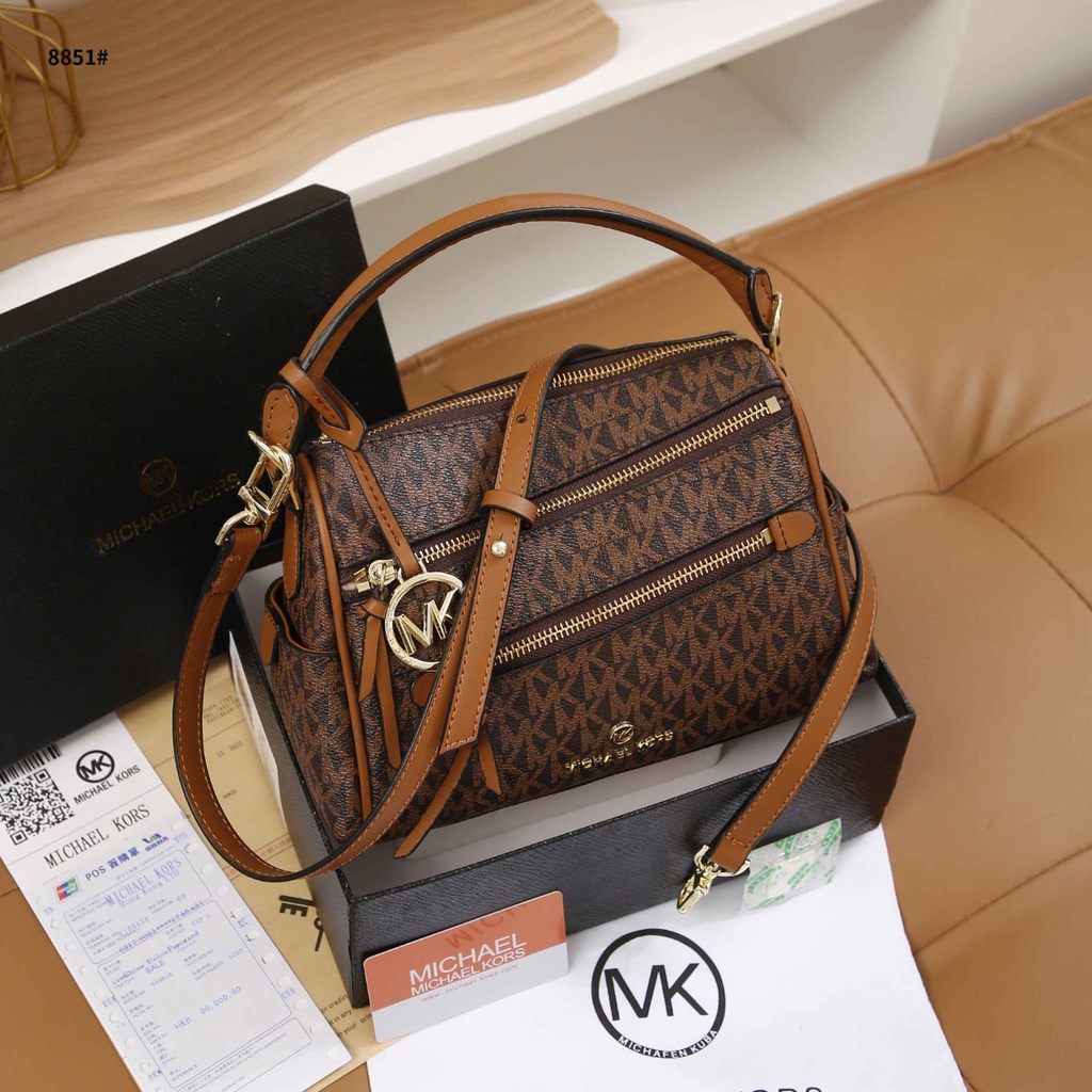 Kr Tas Wanita #8551 / 8851 Handbag Semi Platinum 24cm Strap Fashion