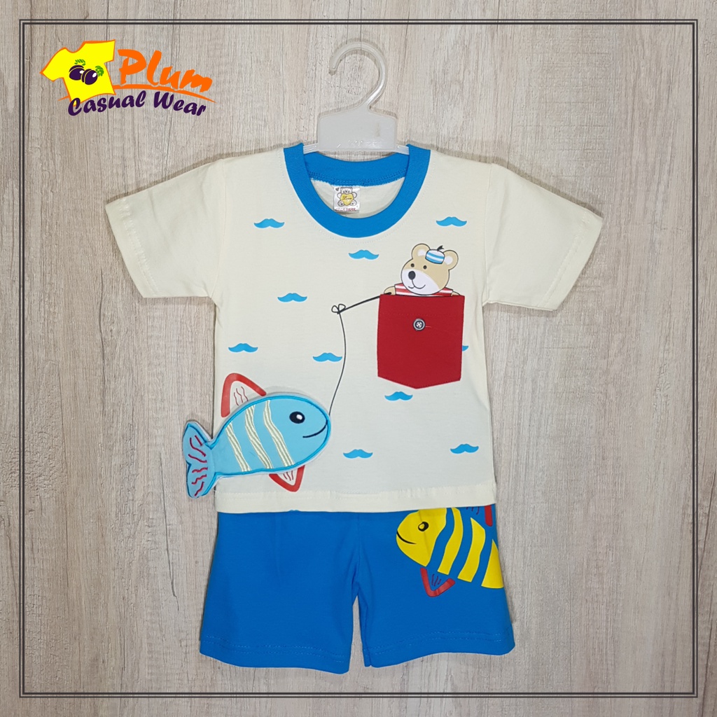 Setelan Cola Bear Fish & Bear