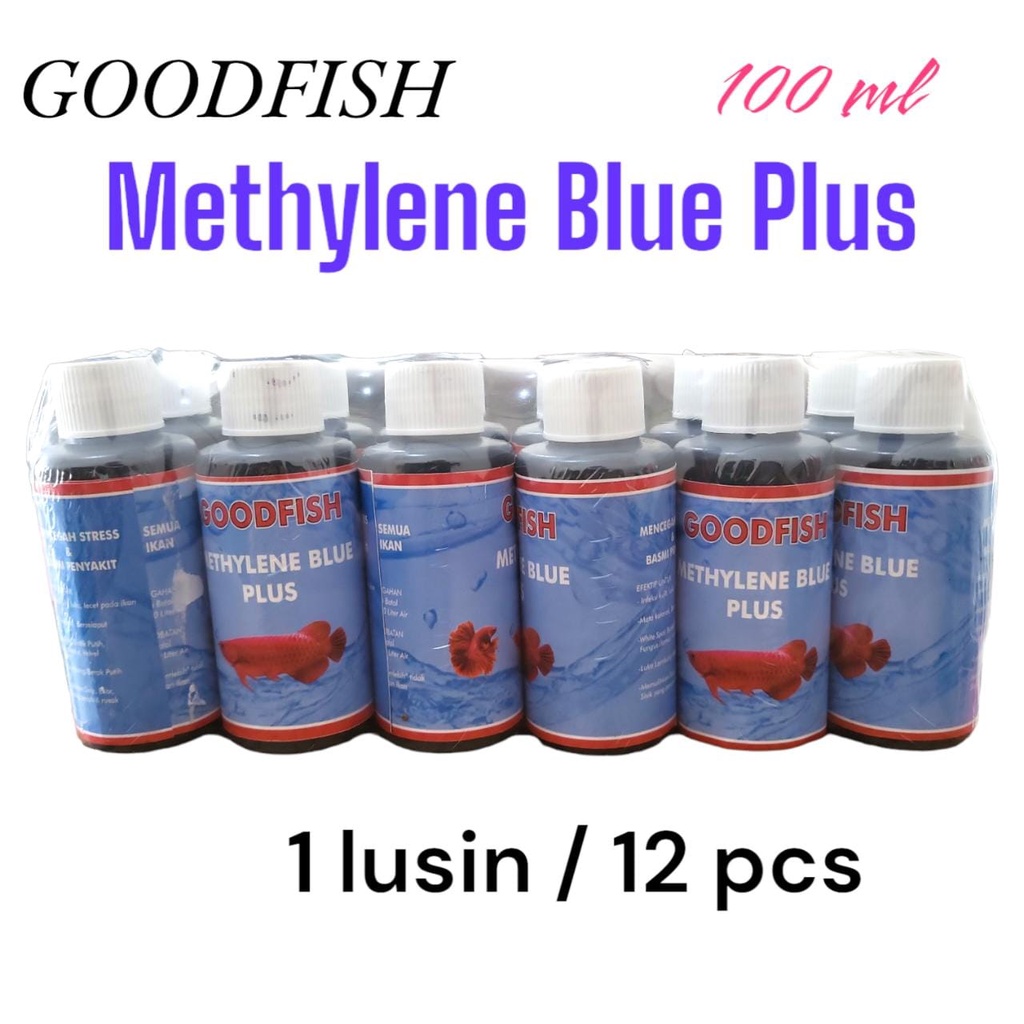 Goodfish 1 lusin methylene blue 100 ml Obat ikan anti jamur whitespot