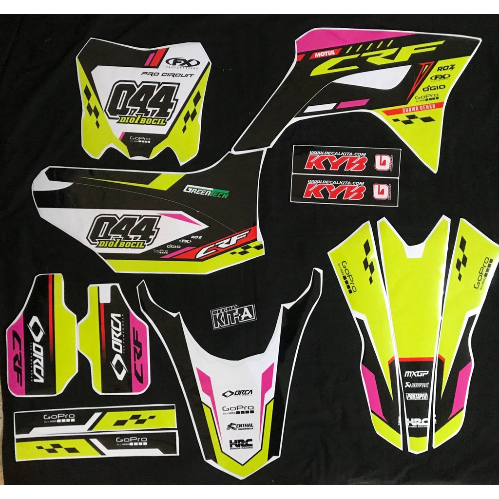 Decal Crf Kuning stabilo