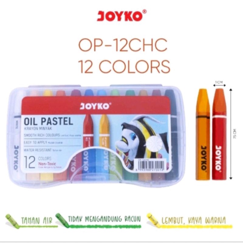 

Krayon Minyak Oil Pastel Joyko OP-12CHC