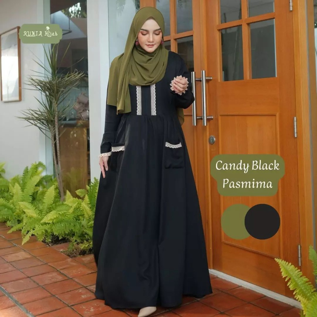 Terlaris Gamis Katun Polos, Gamis Polos Murah, Kayla Keren