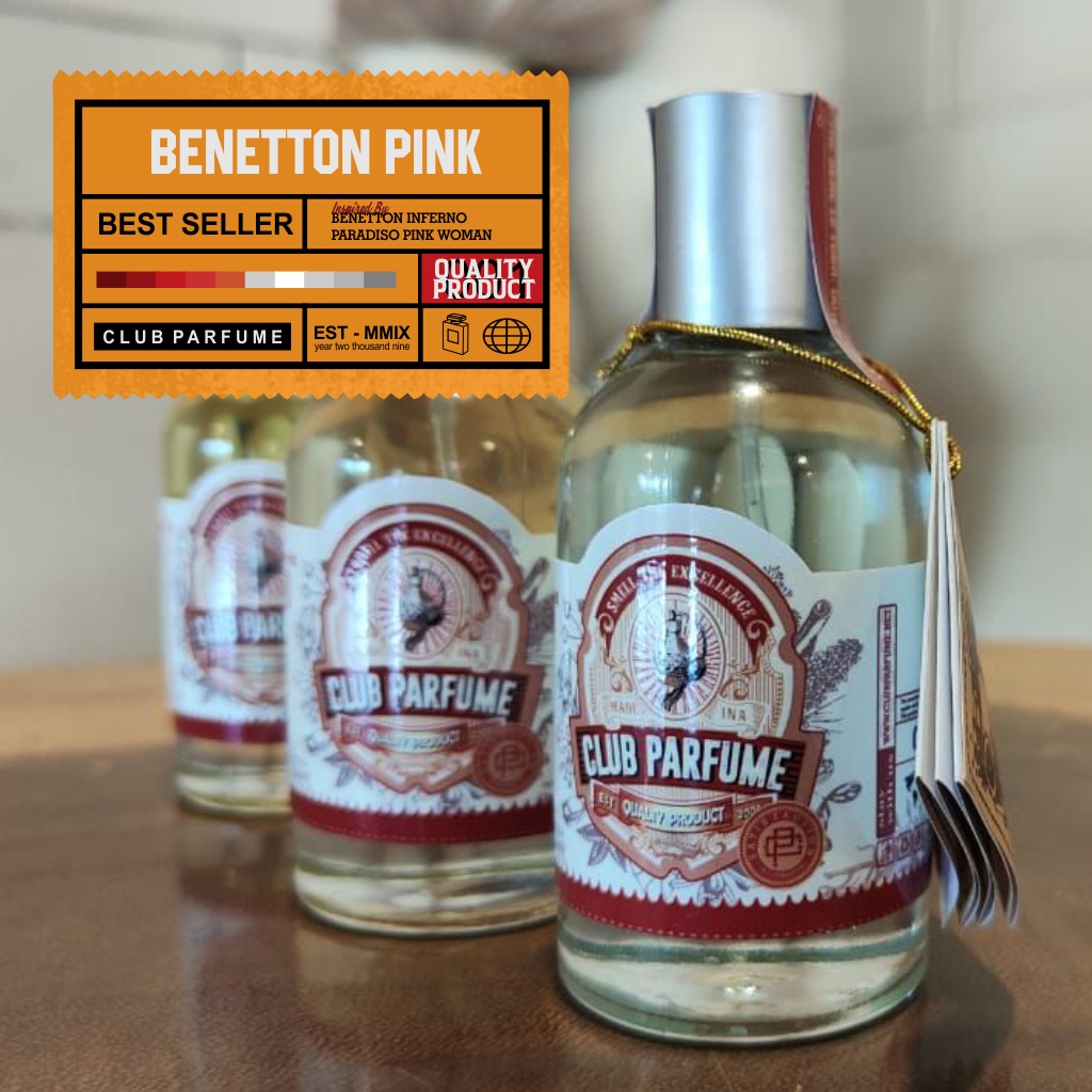 Club Parfume pink button / PARADISE PINK   - 50 Ml Best Seller - Parfum Wanita - premium