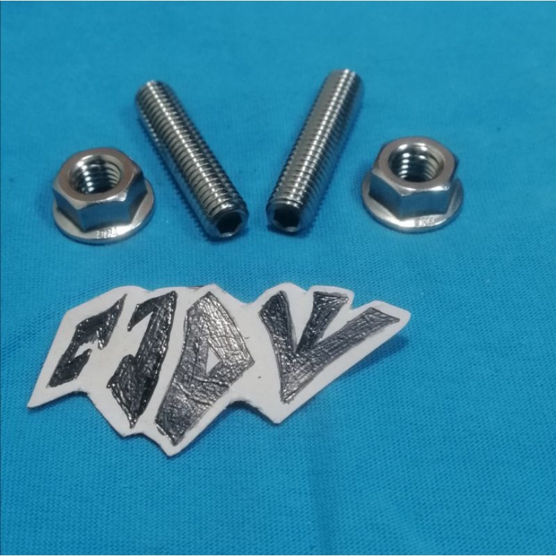 BAUT L TANAM KNALPOT DAN MUR STAINLESS RXKING RX KING RXS RXK RXZ RZR FIZ F1ZR F1 SATRIA 2TAK