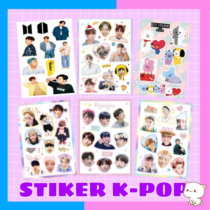 

stiker case k-pop anti luntur