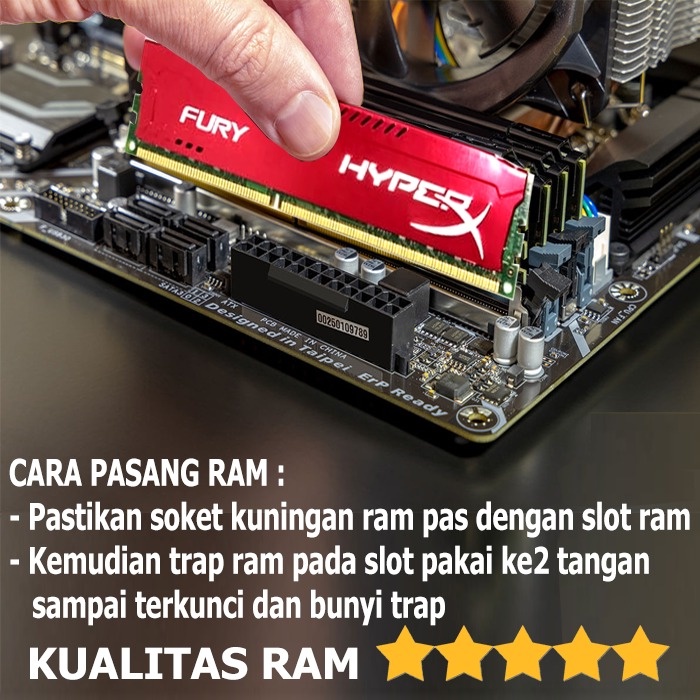RAM DDR3 4GB MEMORY PC KOMPUTER HYPER X FURY GAMING