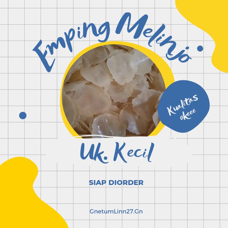 

Ukuran KECIL 500 gr keripik Kerupuk emping melinjo kebumen emping mentah emping melinjo belinjo siap goreng