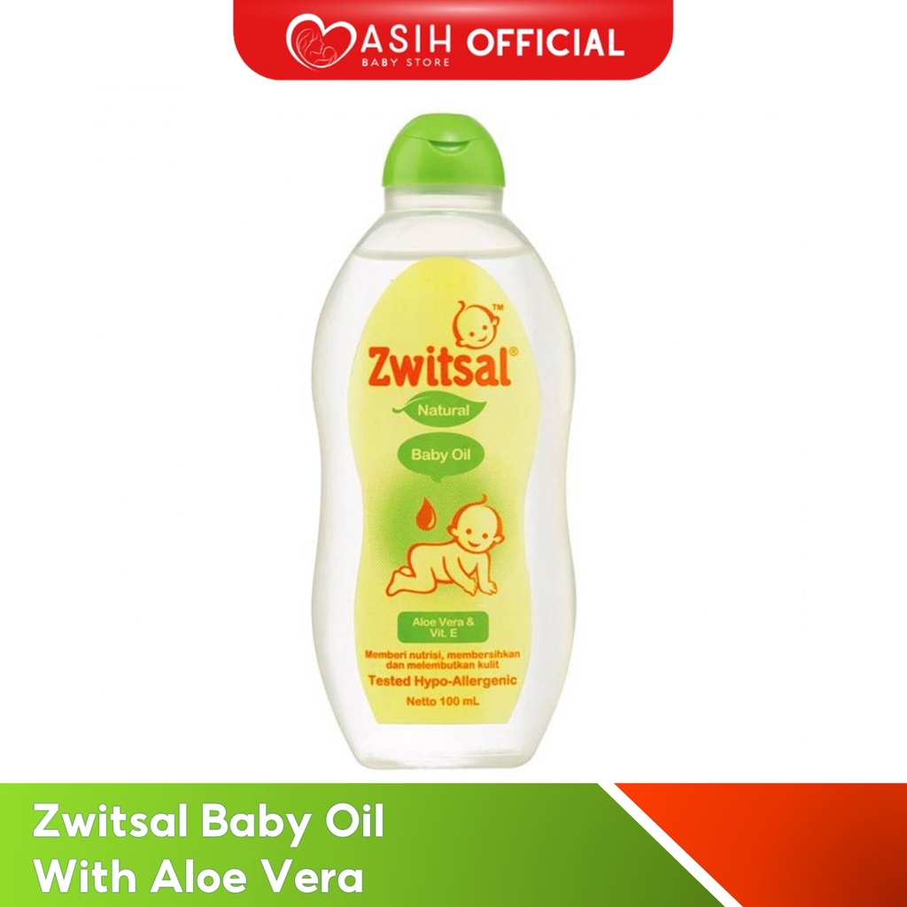 Zwitsal Baby Oil Natural with Aloe Vera &amp; Vitamin E 100ml