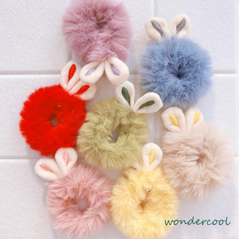 Ikat Rambut Bulu Elastis Motif Kartun Lucu Kelinci Rabbit Korean Style-Won