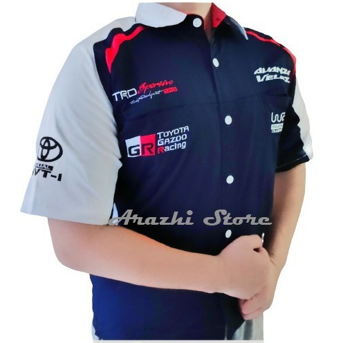 Seragam Driver Seragam Komunitas Mobil Toyota Avanza Hem Kemeja Otomotif Baju Bordir