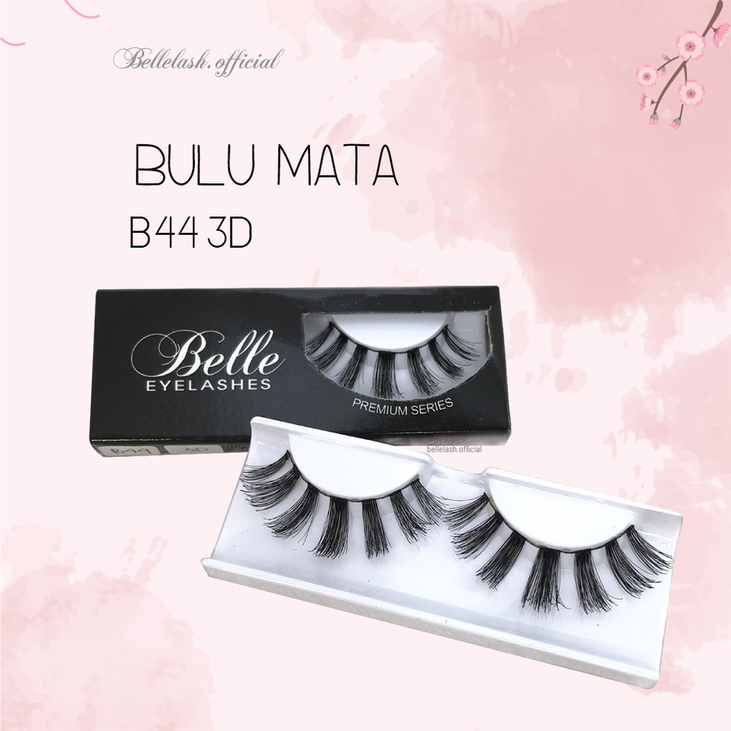 B44 3D Bulu Mata Palsu Handmade Natural False Eyelash Eye Lashes