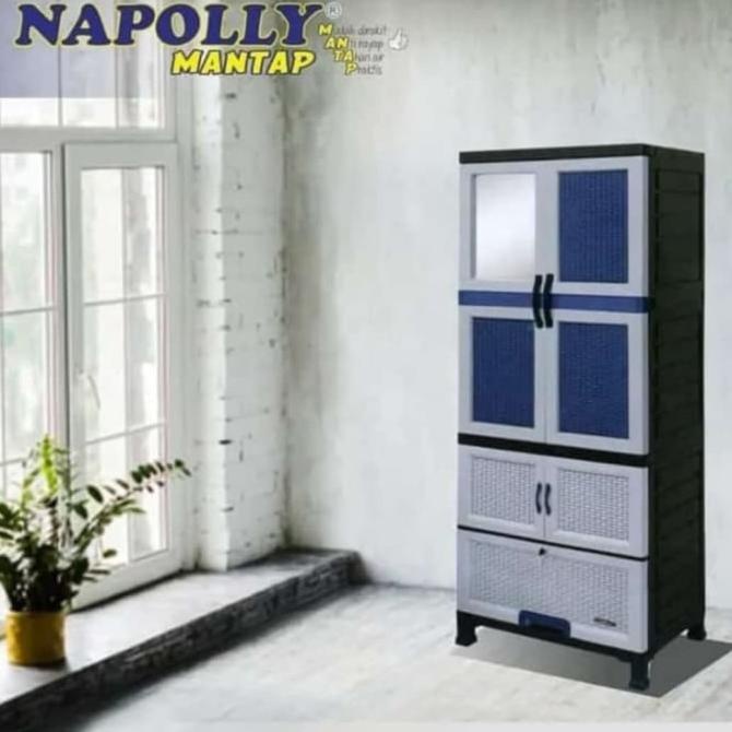 

lemari pakaian plastik napolly gantung stock ready