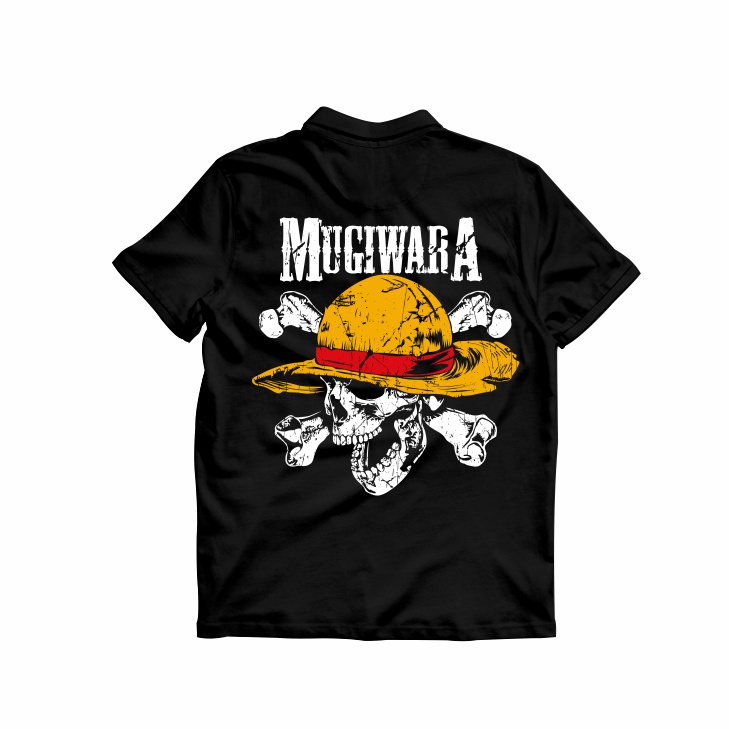 Gilan Kaos Polo Shirt Anime One Piece Topi Jerami Mugiwara T-shirt Series-PL 0004