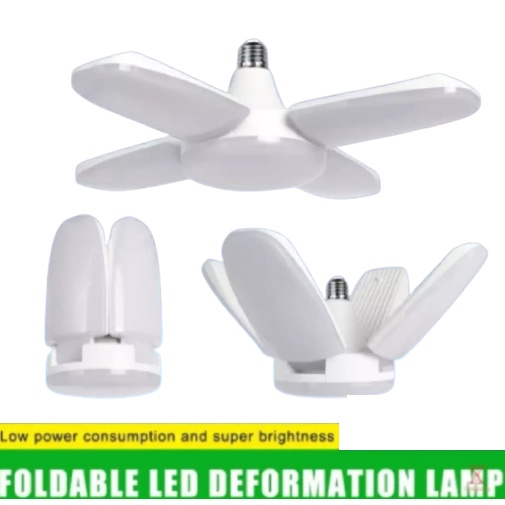 Lampu Bohlam Mini LED 4 Baling Model Kipas E27 28 Watt LED Bulb Fan Blade Hemat Listrik
