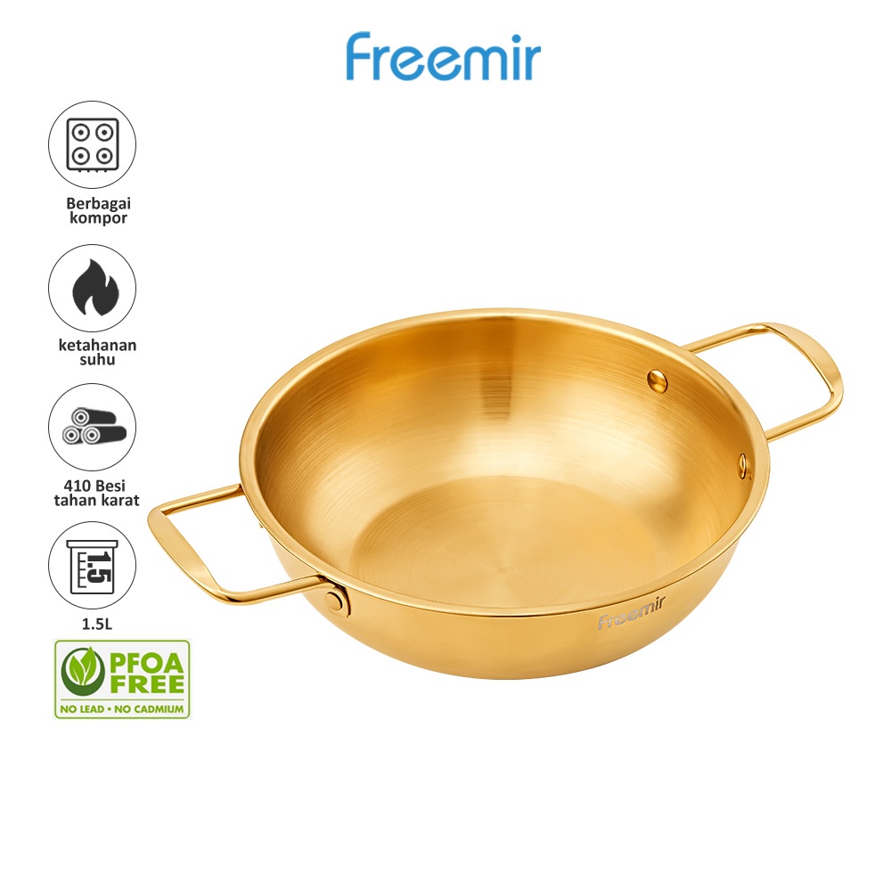 Jual PRE ORDER Freemir Panci Ramyun Korea 20 Cm Panci Emas Ramen Panci Rebus Mie Ramen Ala