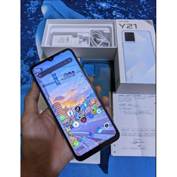 Vivo Y21 4+1/64gb Second (Like new) Fullset MULUS
