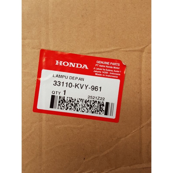 33110KVY961 LAMPU DEPAN REFLEKTOR BEAT KARBU 33110-KVY-961