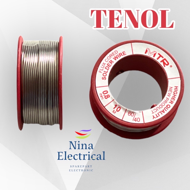 TENOL / TIMAH SOLDER 10 Meter 0,8mm MTR