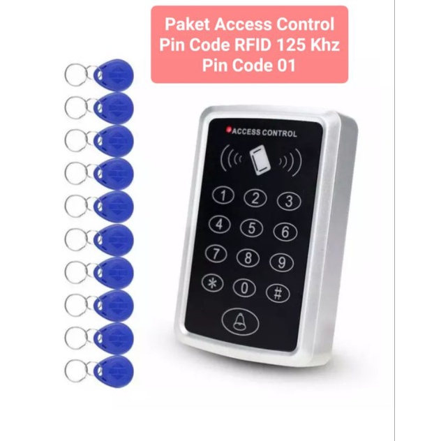 Paket Access Control 15 RFID 125 Khz Pin Code RFID 125 Khz