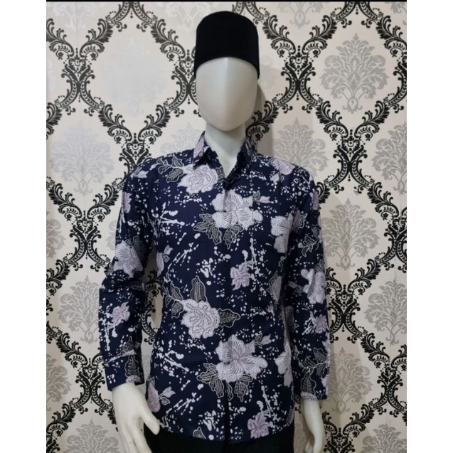 Baju Batik KEMEJA Pria Katun Premium Sragen Super FOURING KATUN || BAHAN HALUS LEMBUT M L XL L3 L5 REGULERFIT