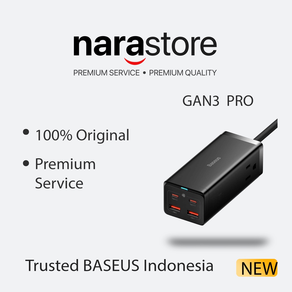 Baseus GAN3 Pro Desktop Charger 100W Fast Charge 2U+2C