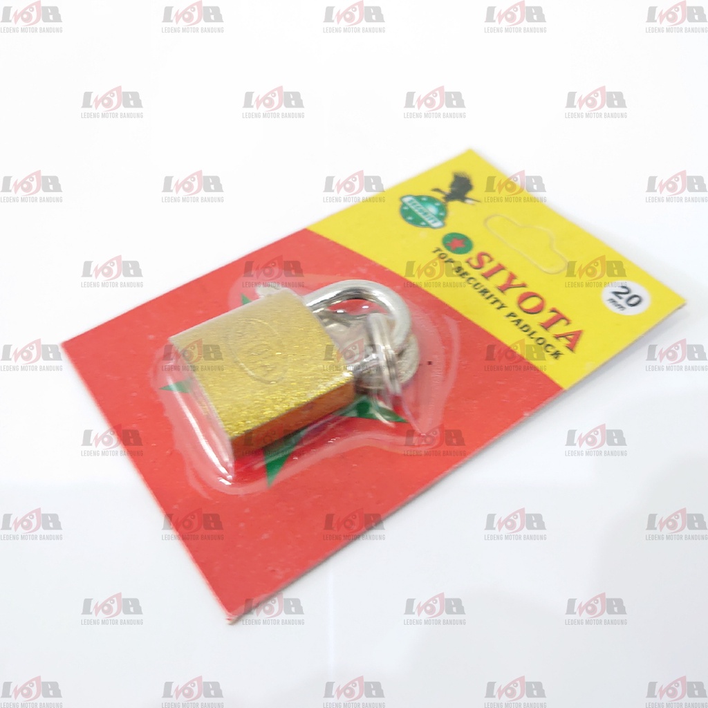 Siyota Gembok Kuning Press Top Security Padlock Kunci Pengaman