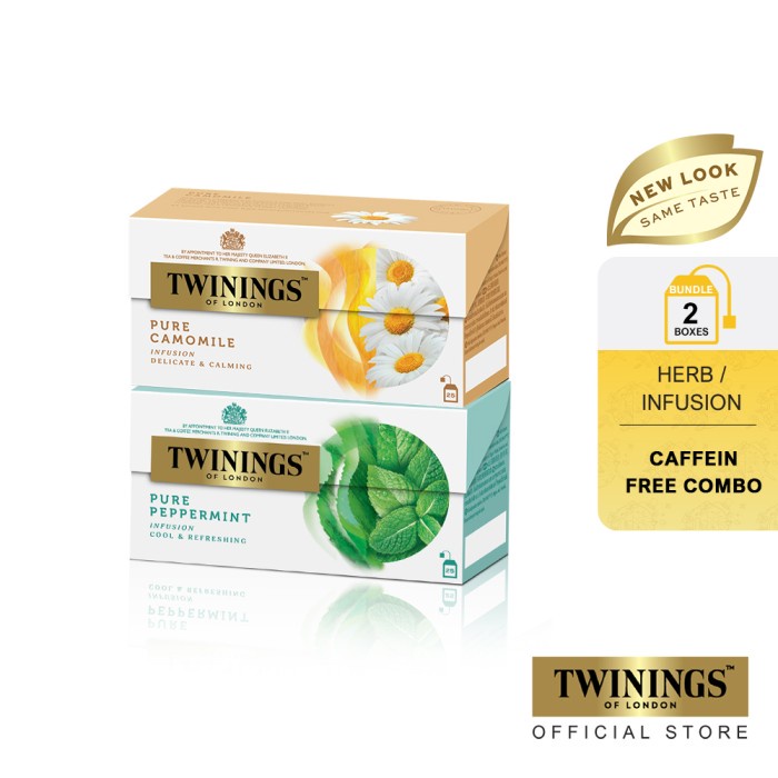 

[PAKET BUNDLE] TWININGS TEH CELUP PURE PEPPERMINT DAN PURE CAMOMILE