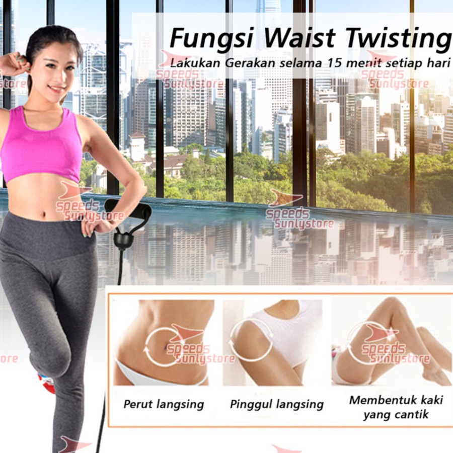 SGMSHOP New Waist Twist Gen2 Dengan Tali Tangan Magnetic Trimmer Alat Olahraga