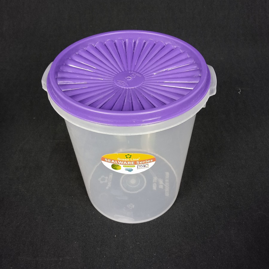 Toples Kerupuk Laura 900mL / Sealware Krupuk 900 mL / Wadah Tempat Makanan Seal Ware Toples Plastik Peyek Coklat Kue Permen