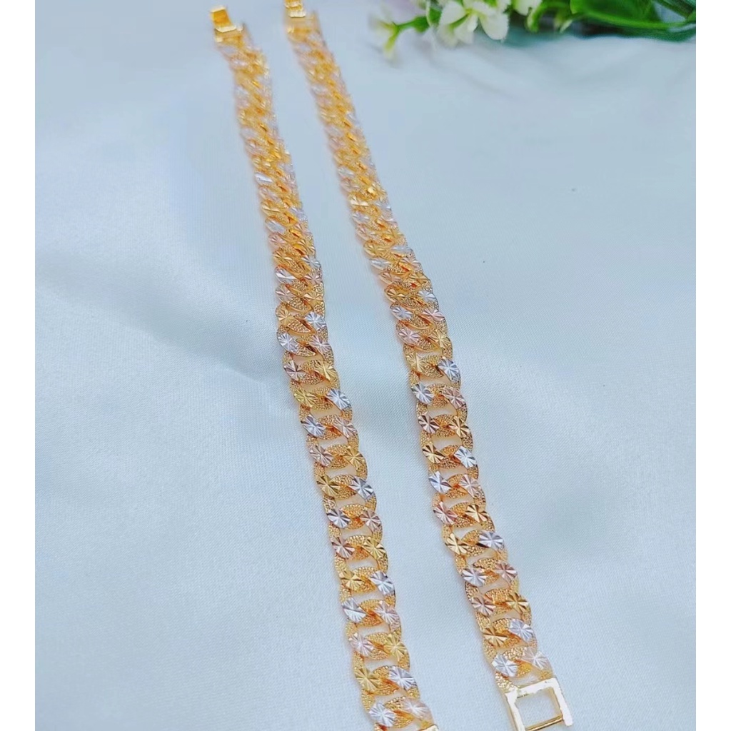 Gelang Xuping Rantai sisik Naga Kombinasi Perhiasan Fashion W133 (besar lebar 16mm/kecil lebar 11mm)