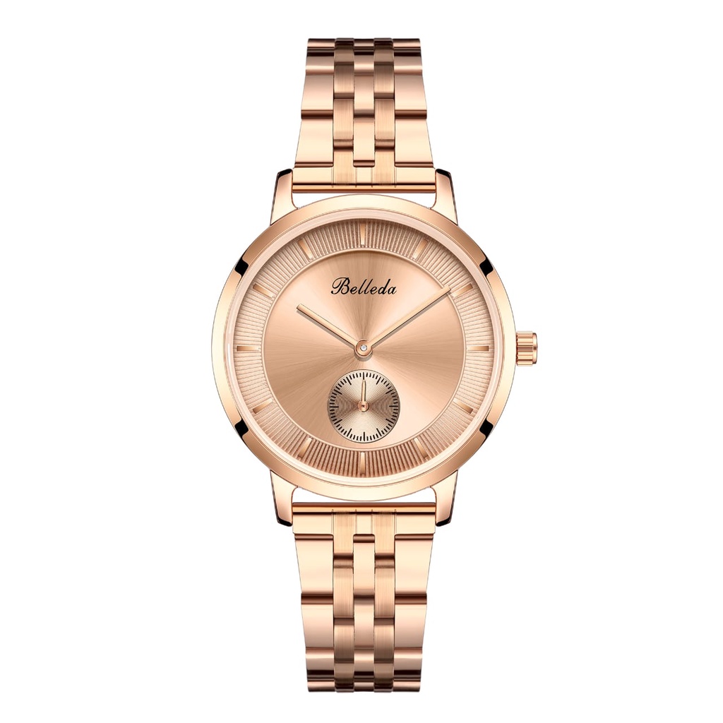 Jam Tangan Wanita Belleda 9266 ORIGINAL Chrono Detik Jam Tangan Wanita Anti Air BELLEDA COD Rantai S