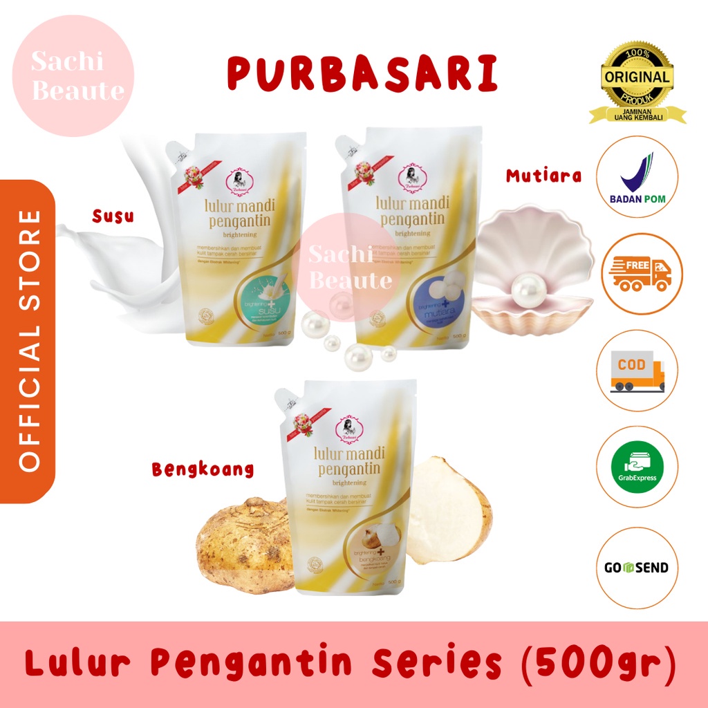 Purbasari Lulur Pengantin 500gr Kulit Halus dan Tampak Cerah