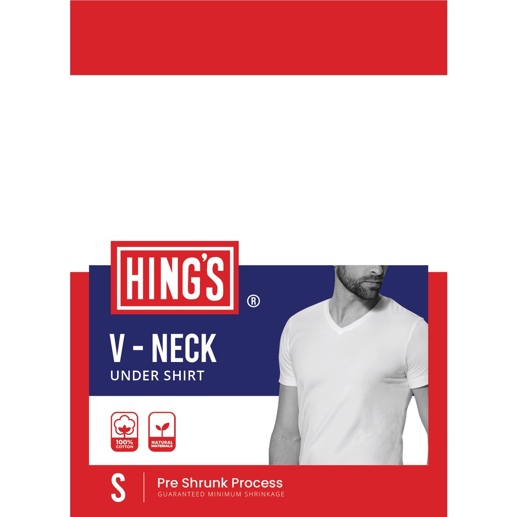 Ningrum Hings Kaos Dalam / Kaos Oblong | Undershirt Round Neck 8606 | Undershirt V Neck 8608 | Size S, M, L, XL Bahan Katun 100% Original Kain Adem Menyerap Keringat - 2507