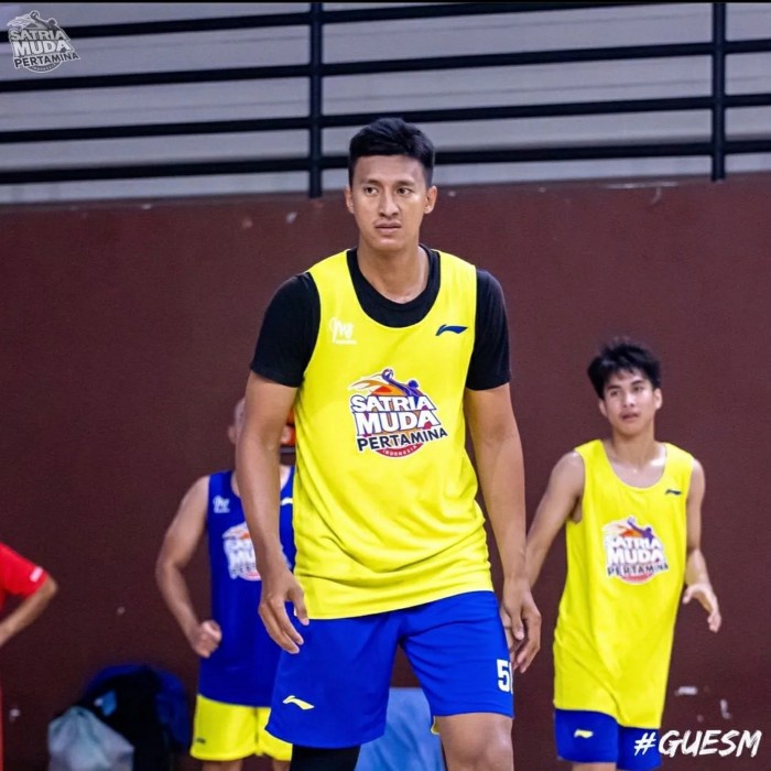 jersey basket satria muda pertamina / jersey pria/wanita bolak-balik