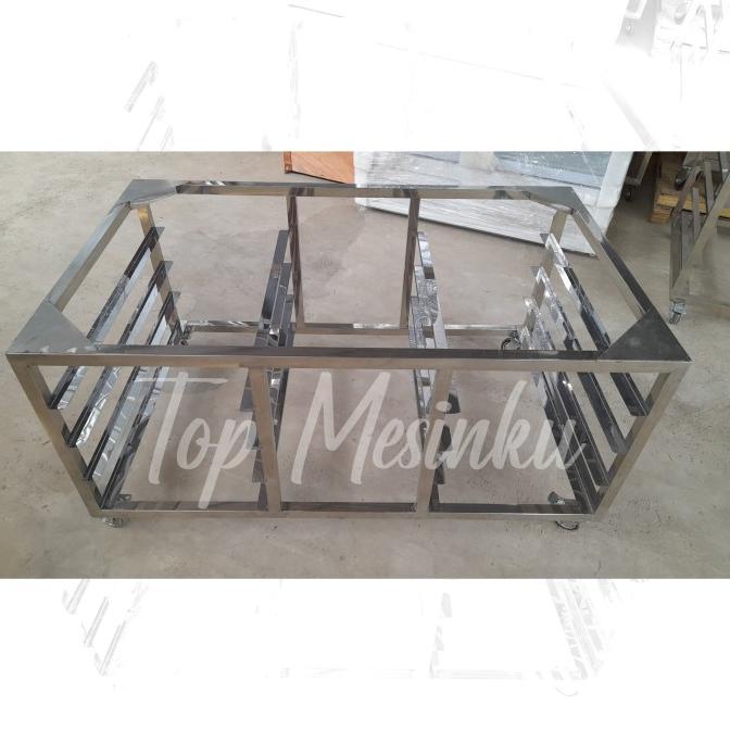 Sale Kaki Oven/Meja Oven Deck Stainless Steel | Untuk Oven 1 Deck 2 Tray Termurah