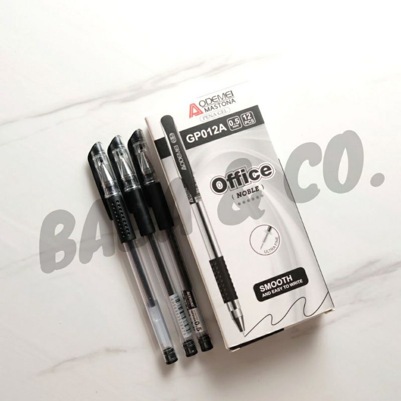 

pulpen gel hitam / pulpen hitam / ballpoint