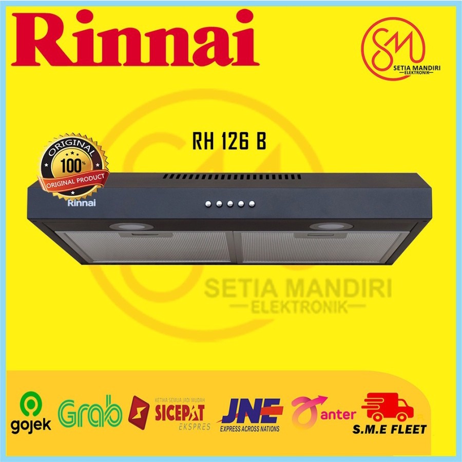 Jual [KARGO]RINNAI RH 126B Cooker Hood RH126B Penghisap Dapur 595mm RH ...