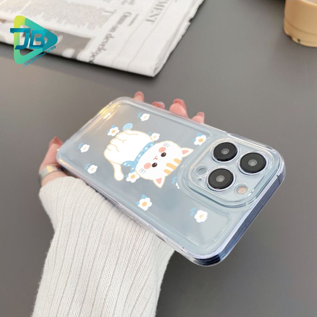 CUSTOM CASE SOFTCASE SILIKON CLEAR BENING CAT CUSTOM CASE OPPO A3S A1K A5S A7 A37 NEO 9 A15 A15S A16 F1S A59 A96 A52 A92 A31 A8 A33 A53 A9 A5 2020 JB6073